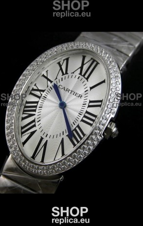 Cartier Ballon de Swiss Replica Watch in White Dial