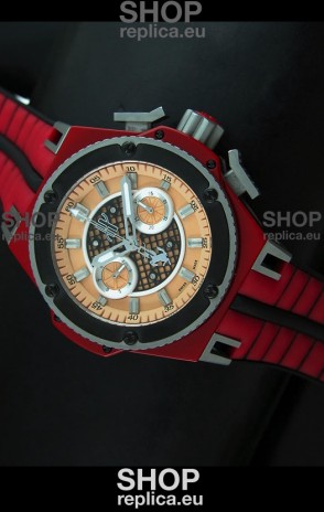 Hublot King Power Ferrari Edition Swiss Replica Watch - Red Strap