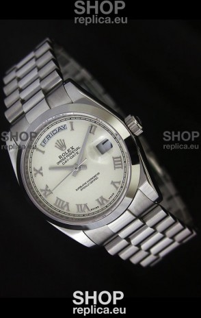 Rolex Day Date Japanese Replica Steel Watch