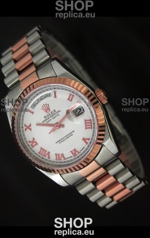 Rolex Day Date Japanese Replica Rose Gold Watch