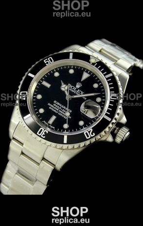 Rolex Submariner Oyster Perpetual Japanese Replica Watch in Black