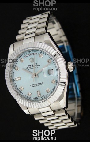 Rolex Oyster Perpetual Day Date Japanese Replica Watch in Light Green Dial