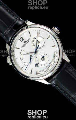 Jaeger LeCoultre Master Geographic Power Reserve 904L Steel Swiss Watch