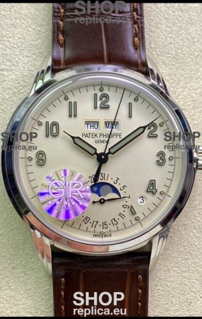 Patek Philippe Grand Complications 5320G-001 1:1 Mirror Swiss Replica Watch Milky White Dial 