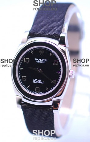 Rolex Cellini Cestello Ladies Swiss Black Watch