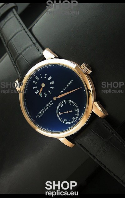 A.Lange & Sohne Glashutte In Sachskn Classic Replica Rose Gold Watch