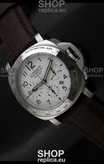 Panerai Luminor Daylight Edition Swiss Watch White Dial - 1:1 Mirror Copy Watch