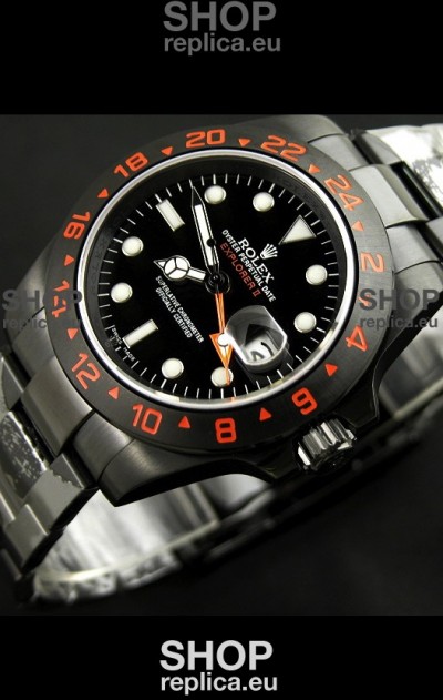 Rolex Explorer II Swiss Replica Automatic Black PVD Watch 