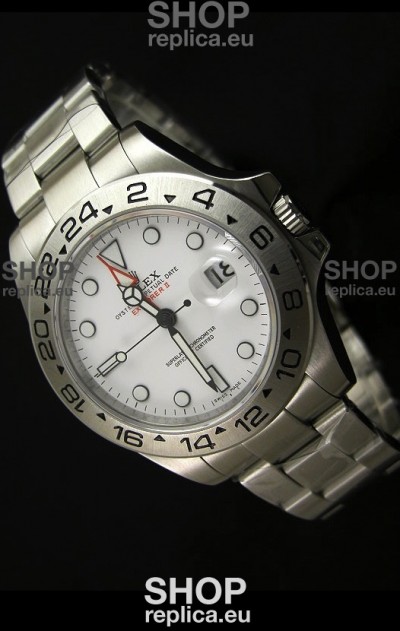 Rolex Explorer II Japanese Replica Automatic Black Steel Watch 43MM