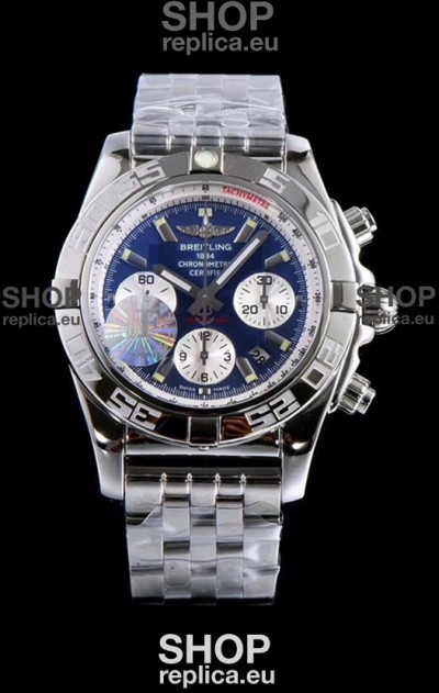 Breitling Chronomat B01 Blue Dial 904L Steel Swiss 1:1 Mirror Replica Watch