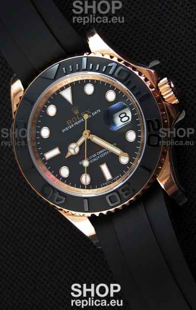 Rolex Yachtmaster Everrose Gold Japanese Replica Watch - 40MM