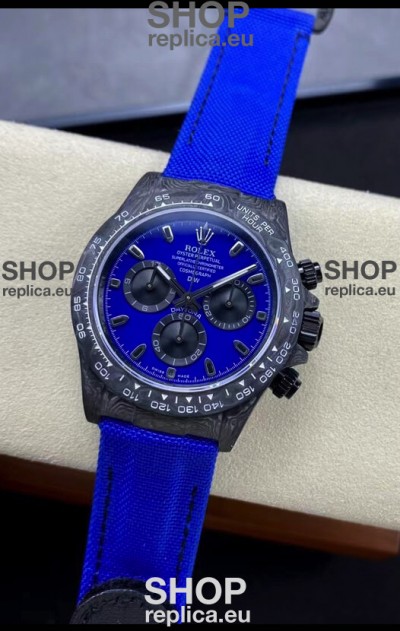 Rolex Daytona DiW Miami Blue Edition Watch - Forged Cabon Casing 1:1 Mirror Replica
