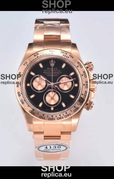 Rolex Cosmograph Daytona M116505-0008 Rose Gold Original Cal.4130 Movement - 904L Steel Watch