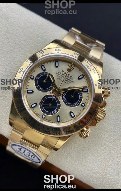 Rolex Cosmograph Daytona M116508-0014 Yellow Gold Original Cal.4130 Movement - 904L Steel Watch