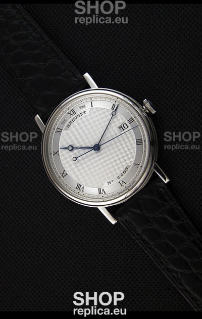 Breguet Classique 5177BB/15/9V6 Stainless Steel Watch with Roman Hour Markers