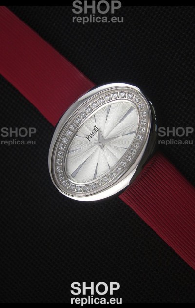 Piaget Limelight Magic Hour Swiss Quartz Steel Case in Red Strap